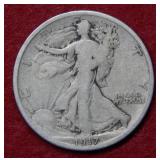 1917 D Walking Liberty Silver Half Dollar