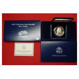2005 Chief Justice Marshal Silver Proof Dollar