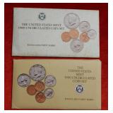 1989 & 1990 P&D US Mint Sets