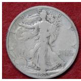 1923 S Walking Liberty Silver Half