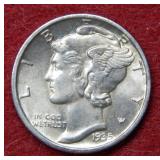 1935 S Mercury Silver Dime