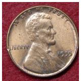 1955 Poor Man's Double Die Lincoln Cent