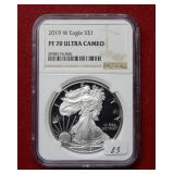 2019 W Silver Eagle NGC PF70 Ultra Cameo