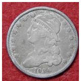 1834 Bust Silver Quarter