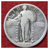 1917 Type II Standing Liberty Silver Quarter
