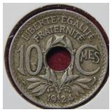 1924 France 10 Centimes