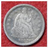 1857 O Seated Liberty Silver Dime