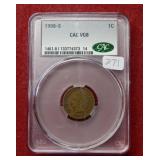 1908 S Indian Head Cent CAC VG8