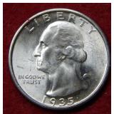 1935 S Washington Silver Quarter