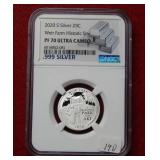 2020 S Silver Weir Farm Quarter NGC PF70 UC
