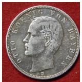 1903 German Otto Koenig 5 Mark Coin