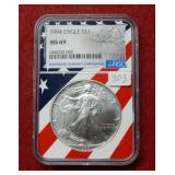 1994 Silver Eagle 1oz NGC MS69