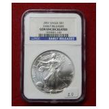 2007 Silver Eagle NGC Gem Uncirculated