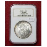 1882 S Morgan Silver Dollar NGC MS64