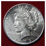 1935 S Peace Silver Dollar