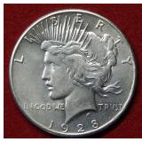 1928 Peace Silver Dollar