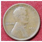 1911 S Lincoln Wheat Cent