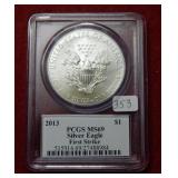 2013 Silver Eagle 1oz PCGS MS69 First Strike