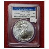 2013 (W) Silver Eagle 1oz PCGS MS70