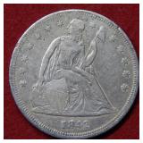 1842 Seated Liberty Dollar No Motto