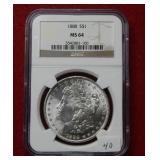 1888 Morgan Silver Dollar NGC MS64