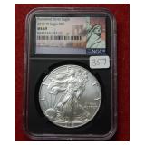 2019 W Silver Eagle 1oz NGC MS69 - Burnished