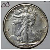 1942 D Walking Liberty Silver Half