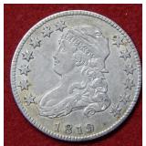 1819 Bust Silver Quarter