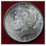 1923 D Peace Silver Dollar