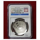 2014 P $1 Silver Baseball Hall of Fame NGC PF70 UC