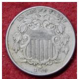 1869 Shield Nickel