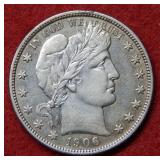 1906 D Barber Silver Half