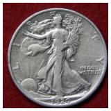 1920 Walking Liberty Silver Half