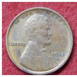 1915 D Lincoln Wheat Cent - Red & Brown UNC