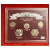 Rare Coins of 20th Century - 5 US Silver Coins