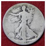 1921 D Walking Liberty Silver Half