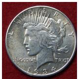 1934 S Peace Silver Dollar