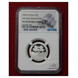 2020 S Salt Bay National Park Silver Quarter NGC