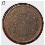 1865 Two Cent Piece