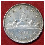 1935 Canada Dollar Coin