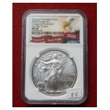 2020(P) Silver Eagle NGC MS69 - First Day of Issue