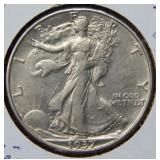 1937 D Walking Liberty Silver Half