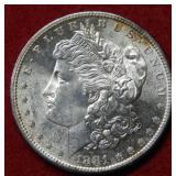 1881 S Morgan Silver Dollar Coin