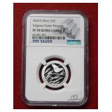 2020 S Tallgrass Prairie Silver Quarter NGC PF70
