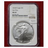 2024(P) Silver Eagle 1oz NGC MS69 Star Privy
