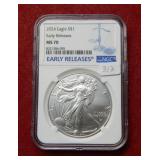 2024 Silver Eagle 1oz NGC MS70 Early Releases