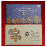 1991 & 1992 P&D US Mint Sets