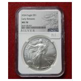 2024 Silver Eagle 1oz NGC MS70 Early Releases