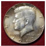 1967 Kennedy Half - Golden toning