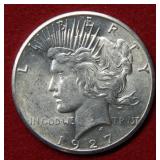 1927 Peace Silver Dollar